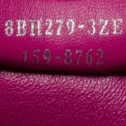 Pre Owned Fendi Fuchsia Leather and Calf Hair 3Jours Tote