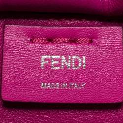 Pre Owned Fendi Fuchsia Leather and Calf Hair 3Jours Tote