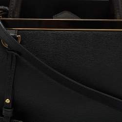 Pre Owned Fendi Black Leather Small 2Jours Tote