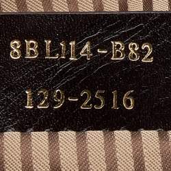 Pre Owned Fendi Beige/Burgundy Patent and Leather Chameleon Satchel 