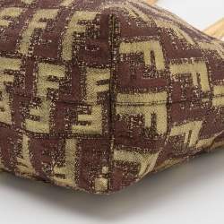 Pre Owned Fendi Multicolor Zucca Brocade Fabric Shopper Tote