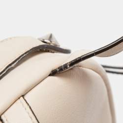 Pre Owned Fendi Cream Leather Mini Flowerland Backpack