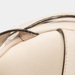 Pre Owned Fendi Cream Leather Mini Flowerland Backpack