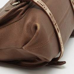 Pre Owned Fendi Brown Selleria Leather Tote