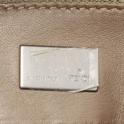 Pre Owned Fendi Grey Suede and Leather To You Convertible Clutch