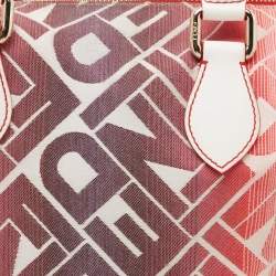 Pre Owned Fendi Multicolor Canvas and Leather Bauletto Satchel
