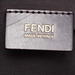 Fendi Brown Zucca Canvas and Patent Leather Mia Hobo