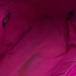 مملوكة مسبقًا Fendi Grey/Fuchsia Leather Monster Roll Tote