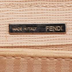 Pre Owned Fendi Red Patent Leather Zip Around Continental Wallet