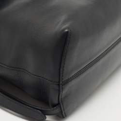 Pre Owned Fendi Black Leather Back to School Backpack