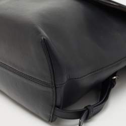 Pre Owned Fendi Black Leather Back to School Backpack