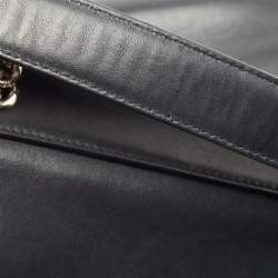 Pre Owned Fendi Black Leather Back to School Backpack