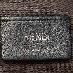 Pre Owned Fendi Black Leather Back to School Backpack