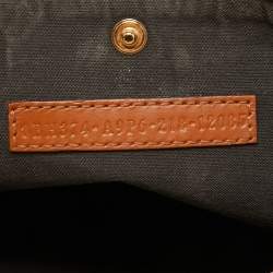 Pre Owned Fendi Brown/Off White FF Embroidery Canvas Medium X Shopper Tote