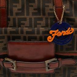 Fendi Brown/Tobacco Zucca Canvas Pocket Laptop Bag