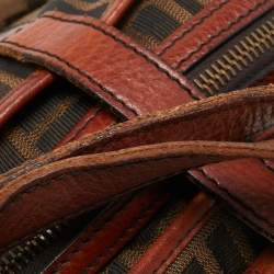 Fendi Brown/Tobacco Zucca Canvas Pocket Laptop Bag