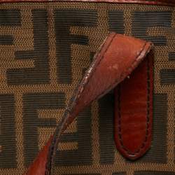 Fendi Brown/Tobacco Zucca Canvas Pocket Laptop Bag