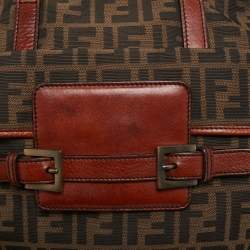 Fendi Brown/Tobacco Zucca Canvas Pocket Laptop Bag