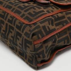 Fendi Brown/Tobacco Zucca Canvas Pocket Laptop Bag
