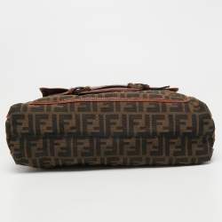 Fendi Brown/Tobacco Zucca Canvas Pocket Laptop Bag