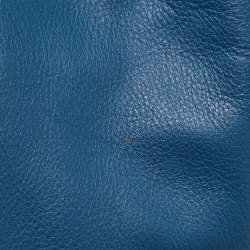 Pre Owned Fendi Blue Leather Pettit 2jours Tote