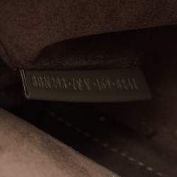 Pre Owned Fendi Dark Grey Leather Dotcom Top Handle Bag