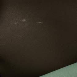 Pre Owned Fendi Dark Grey Leather Dotcom Top Handle Bag