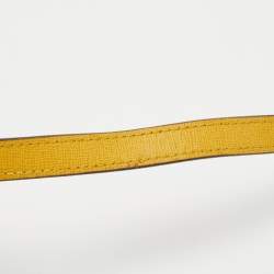 Pre Owned Fendi Brown/Yellow Zucca Canvas and Leather Mini Demi Jour Top Handle Bag