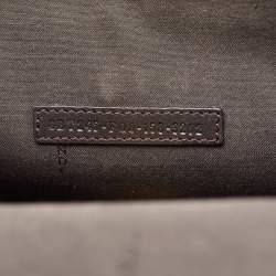 Pre Owned Fendi Brown/Yellow Zucca Canvas and Leather Mini Demi Jour Top Handle Bag