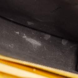 Pre Owned Fendi Brown/Yellow Zucca Canvas and Leather Mini Demi Jour Top Handle Bag