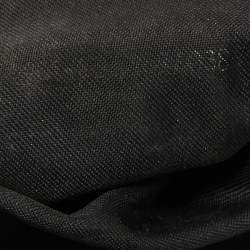 Pre Owned Fendi Black Canvas and Leather Oyster Hobo