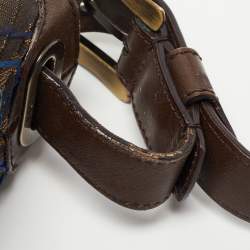 Pre Owned Fendi Tobacco Zucca Stitch Canvas and Leather Doctor B Hobo