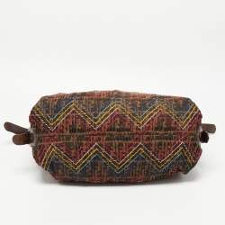 Pre Owned Fendi Tobacco Zucca Stitch Canvas and Leather Doctor B Hobo
