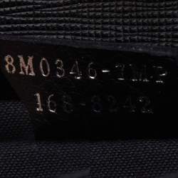 Pre Owned Fendi Black Leather Studded Karlito Wallet on Chain