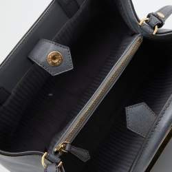 Fendi Light Grey Leather Small 2Jours Tote