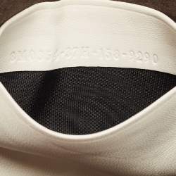 Pre Owned Fendi Off White Leather and Fur Micro Monster Baguette Bag