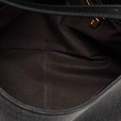 Fendi Black Zucchino Coated Canvas Mama Baguette Shoulder Bag