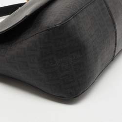 Fendi Black Zucchino Coated Canvas Mama Baguette Shoulder Bag