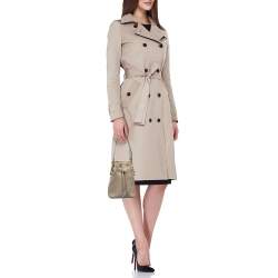 Pre Owned Fendi Beige Leather Mini Mon Tresor Drawstring Bucket Bag