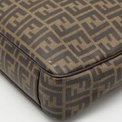 Fendi Tobacco Zucca Coated Canvas Laptop Bag