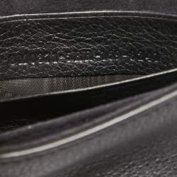 Pre Owned Fendi Black Leather and Watersnake Monster Micro Double Baguette Bag