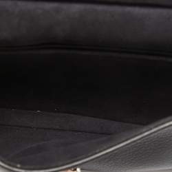 Pre Owned Fendi Black Leather and Watersnake Monster Micro Double Baguette Bag