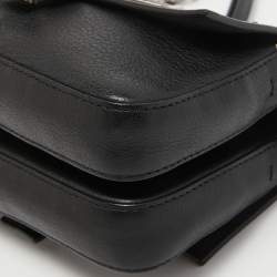Pre Owned Fendi Black Leather and Watersnake Monster Micro Double Baguette Bag