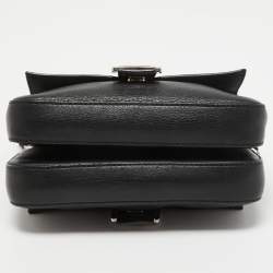 Pre Owned Fendi Black Leather and Watersnake Monster Micro Double Baguette Bag