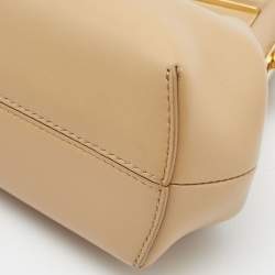 Fendi Beige Leather Small First Clutch