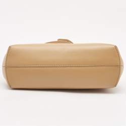 Fendi Beige Leather Small First Clutch