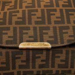 Fendi Tobacco Zucca Canvas Messenger Bag
