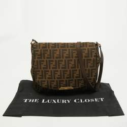 Fendi Tobacco Zucca Canvas Messenger Bag