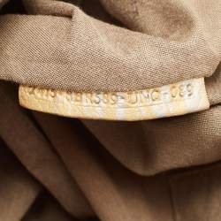 Pre Owned Fendi Gold Leather Mini Spy Bag