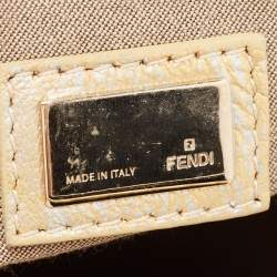 Pre Owned Fendi Gold Leather Mini Spy Bag